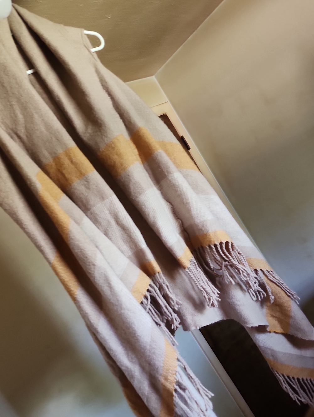Universal Thread Soft Knit Sweater in Taupe and Yellow